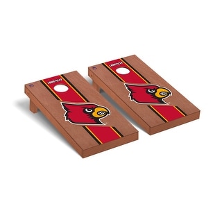 Louisville Cardinals Rosewood Cornhole Board Set