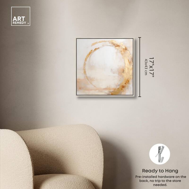 Golden Orb II Canvas by Art Remedy