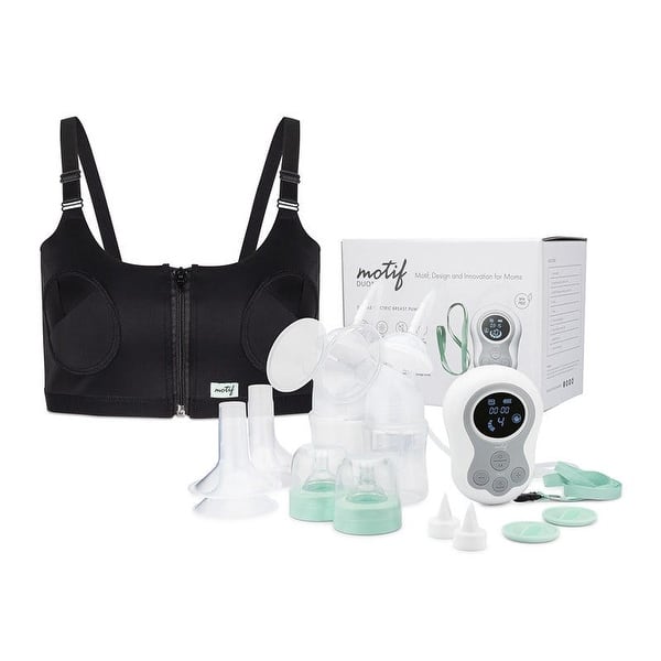 slide 2 of 4, Motif Duo Breast Pump With Hands-Free Pumping Bra