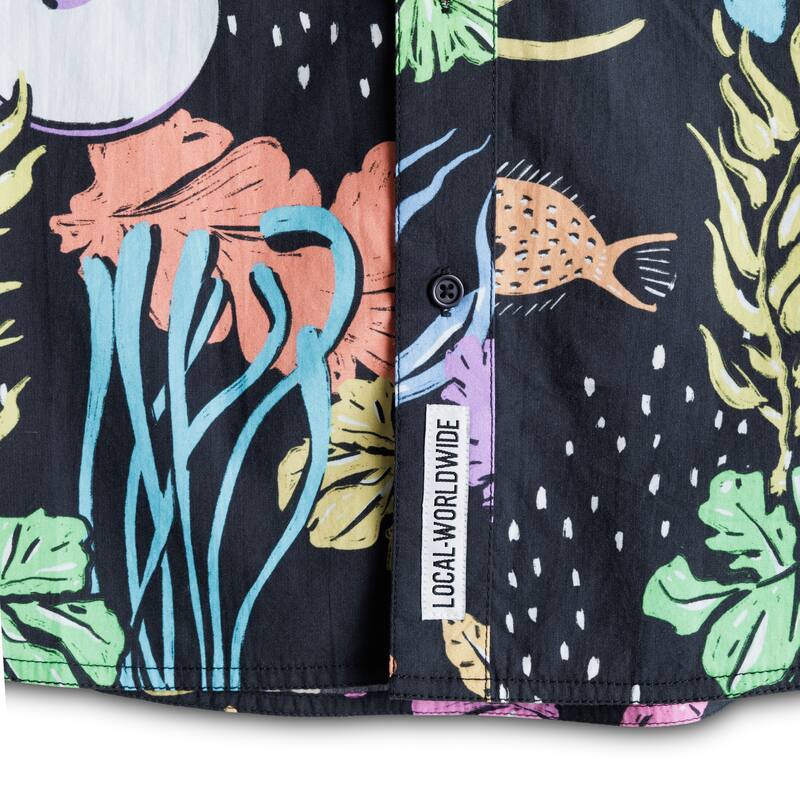 KAVU Men's Festaruski Short-Sleeve Party Shirt