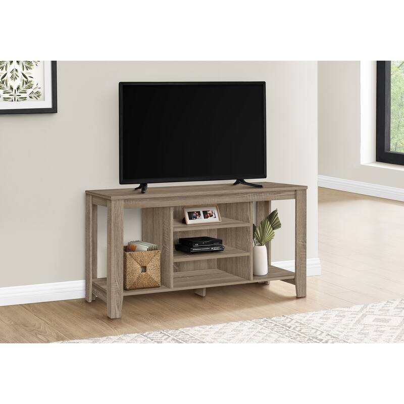 Modern 48-Inch TV Stand with 2 Adjustable Shelves and Storage, Perfect for Small Living Rooms and Bedrooms