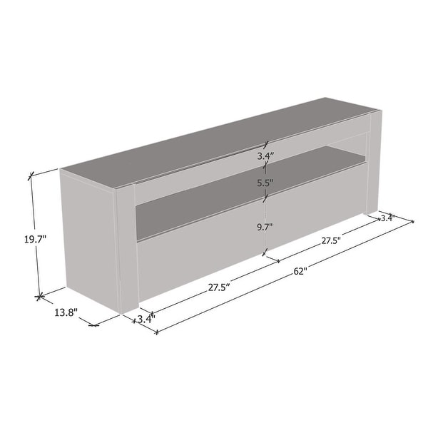 Milano Classic Modern 16 color 63-inch TV Stand