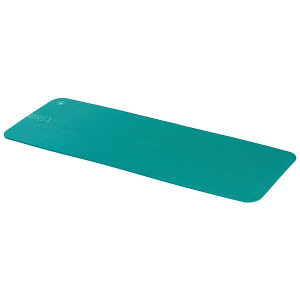 slide 2 of 11, AIREX Fitline 140 Closed Cell Foam Fitness Mat for Gym Use, Yoga & Pilates, Aqua Blue - 56L x 23W in.