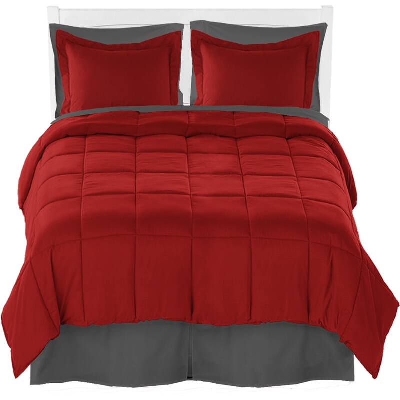Bare Home Microfiber Comforter, Sheet Set, and Bed Skirt