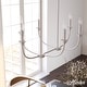 preview thumbnail 1 of 11, Hunter Southcrest Chandelier - Entry, Dining Table, Kitchen Island - Farmhouse, Transitional, Candle 36" -6 Light Linear - Distressed  White
