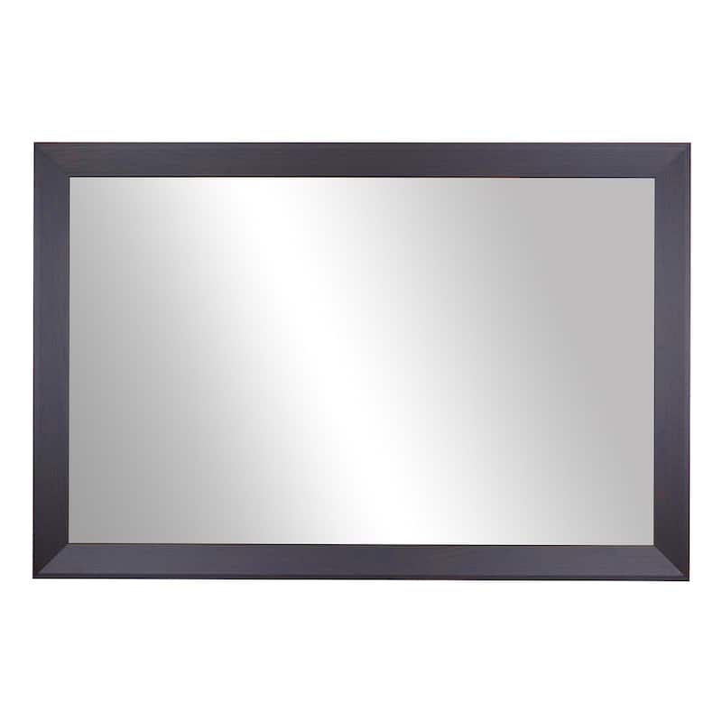 Frame My Mirror Espresso Framed Vanity Mirror, LaRue Design