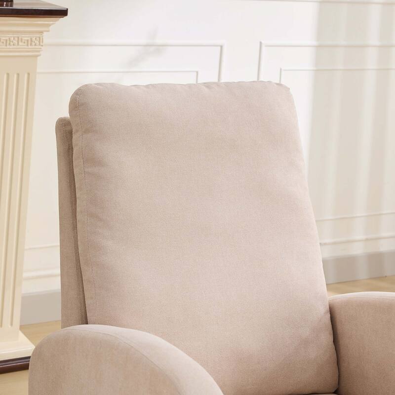 27.2"W Rocking Chair with High Back and Side Pocket