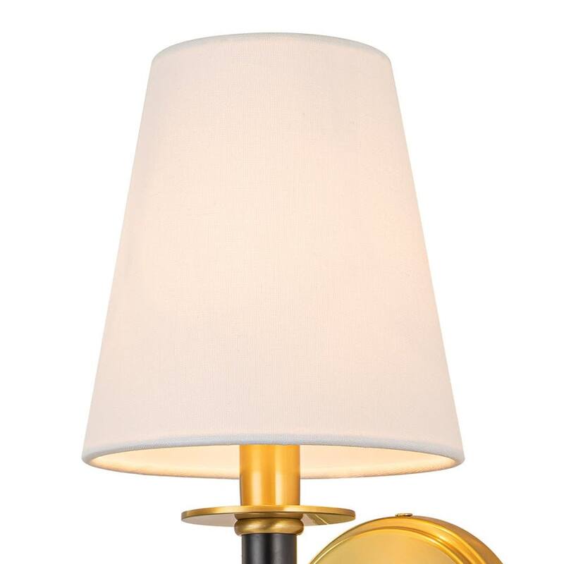 1-Light Classic French Tapered Linen Wall Lamp