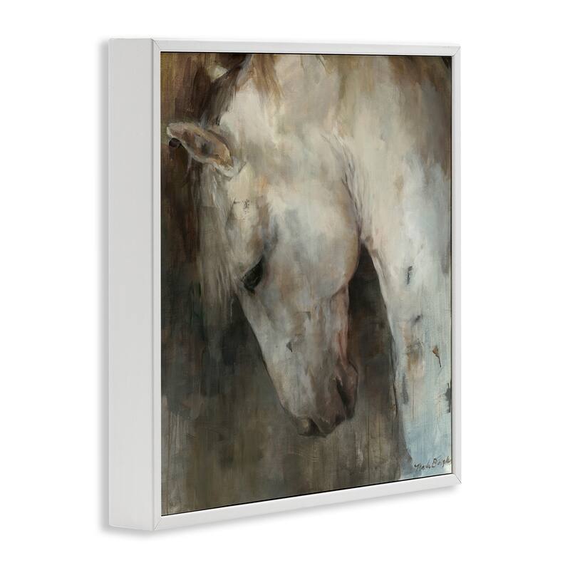 Stupell Rustic Horse Portrait Framed Giclee Art Design By Marilyn Hageman