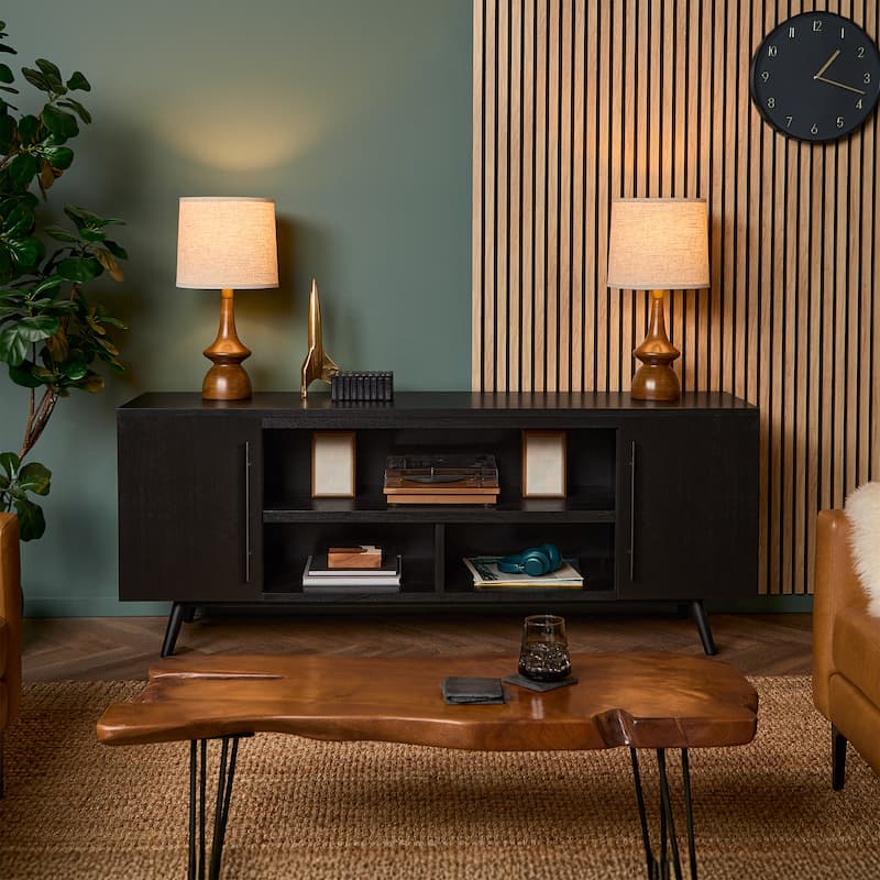 Morris 72" TV Stand by Real Flame - Black