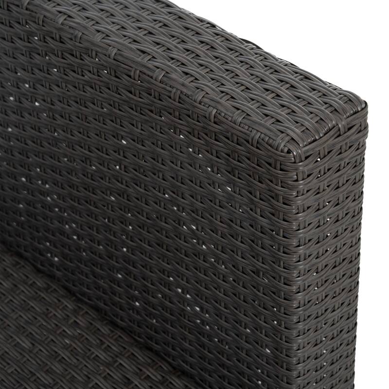 Outdoor Wicker Weaving Conversation Combo Set of 7