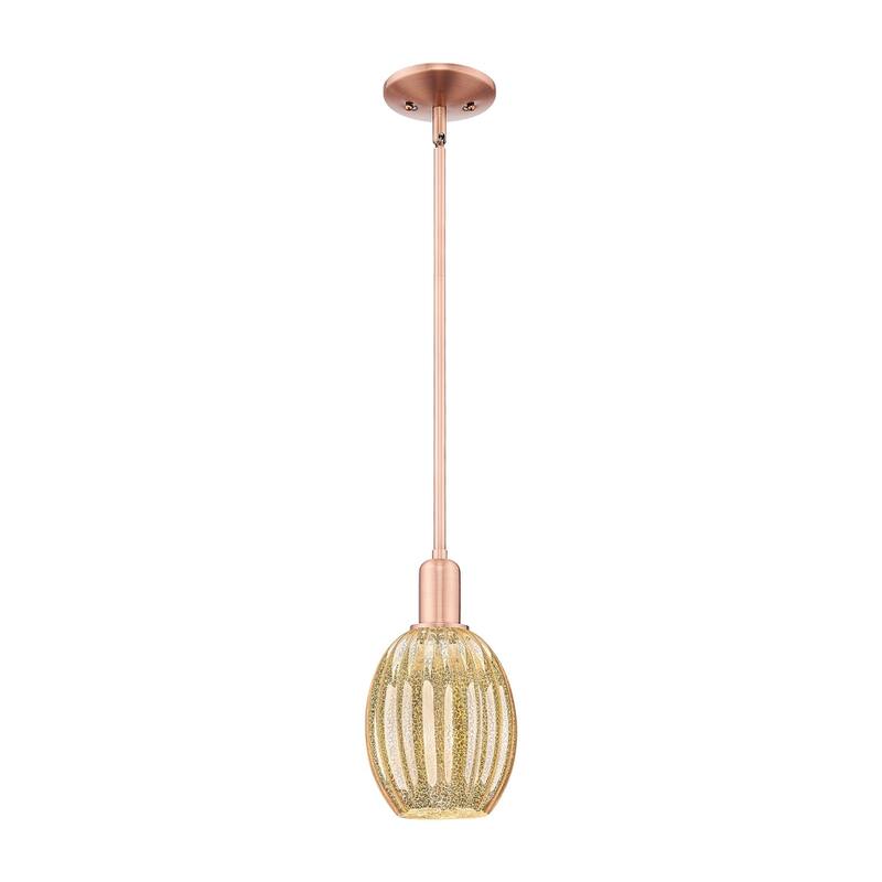 Innovations Lighting 716-1S-11-6 Preston Pendant Preston 6" Wide Mini - Antique Copper / Mercury