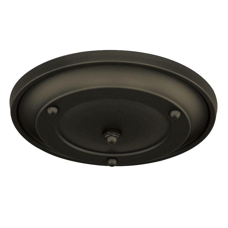 12.75 inch Bronze Canopy Kit for Up to 4 Mini Pendant Lights - Oil Rubbed Bronze - 12.75-in W x 2.5-in H x 12.75-in D - Oil Rubbed Bronze - 12.75-in W x 2.5-in H x 12.75-in D