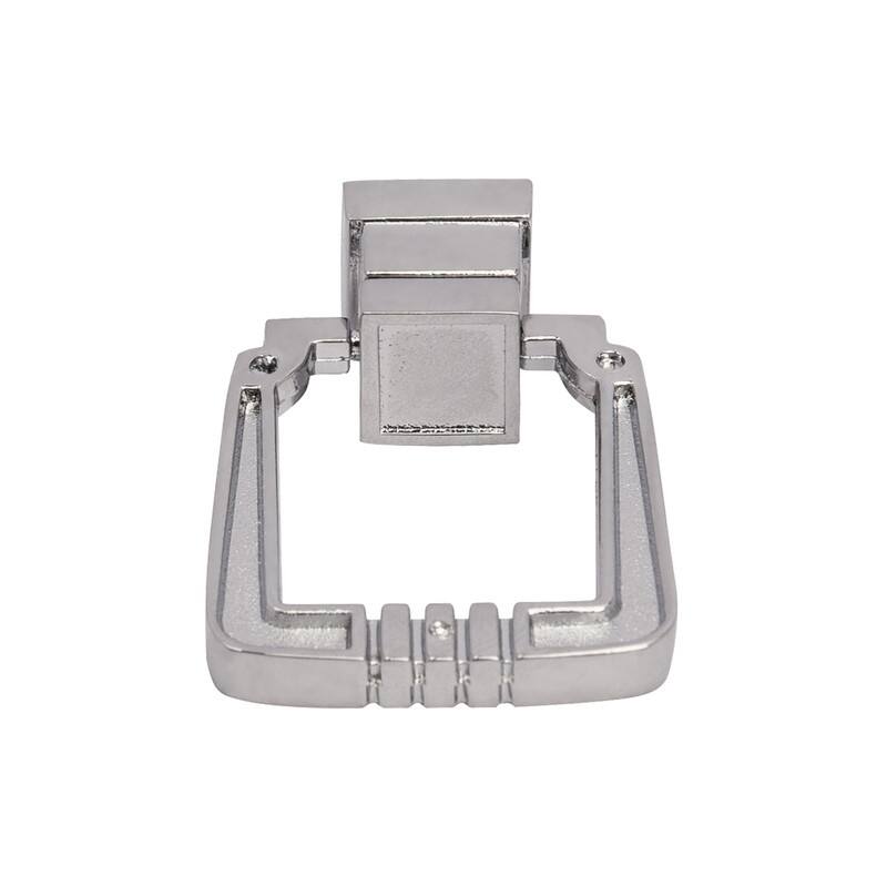 Utopia Alley Beau Cabinet Ring Pull Knob - Decorative Cabinet Drop Pull Knobs, Drawer Knobs 1.25" - 10 pack - Polished Chrome