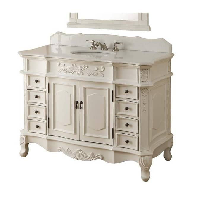 42 Inch Classic style antique white Bathroom Sink Vanity