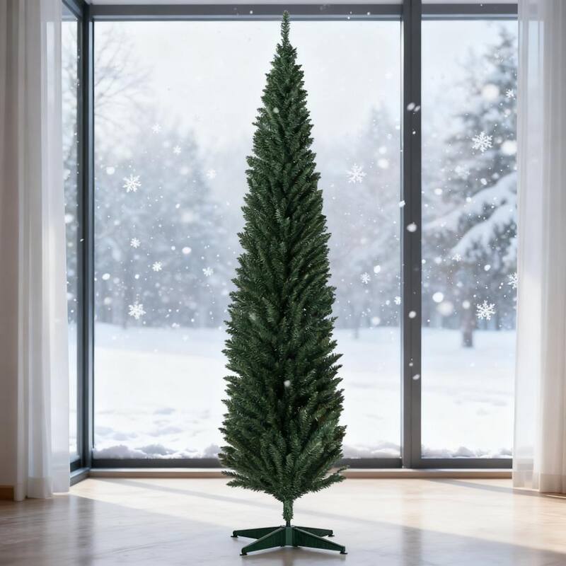 8ft Artificial Christmas Tree ,green - Green