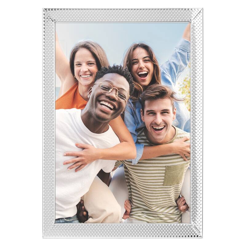 Simple Picture Frames, Metal Photo Frame with Real Glass, Display for Wedding Gift Home Tabletop Decor