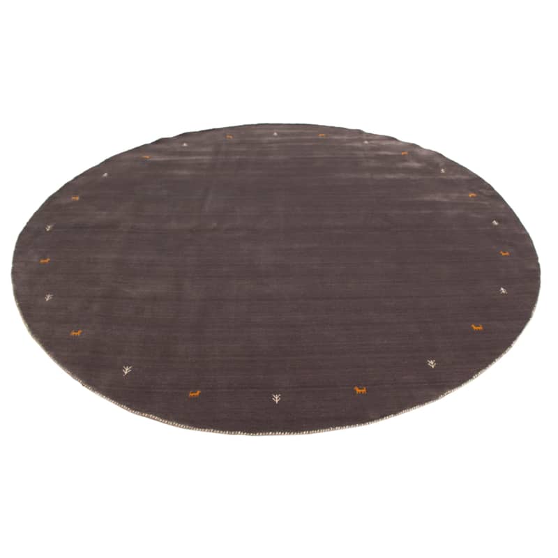 Kashkuli Gabbeh Grey Rug 9'8" x 9'6" - 9'8 x 9'6