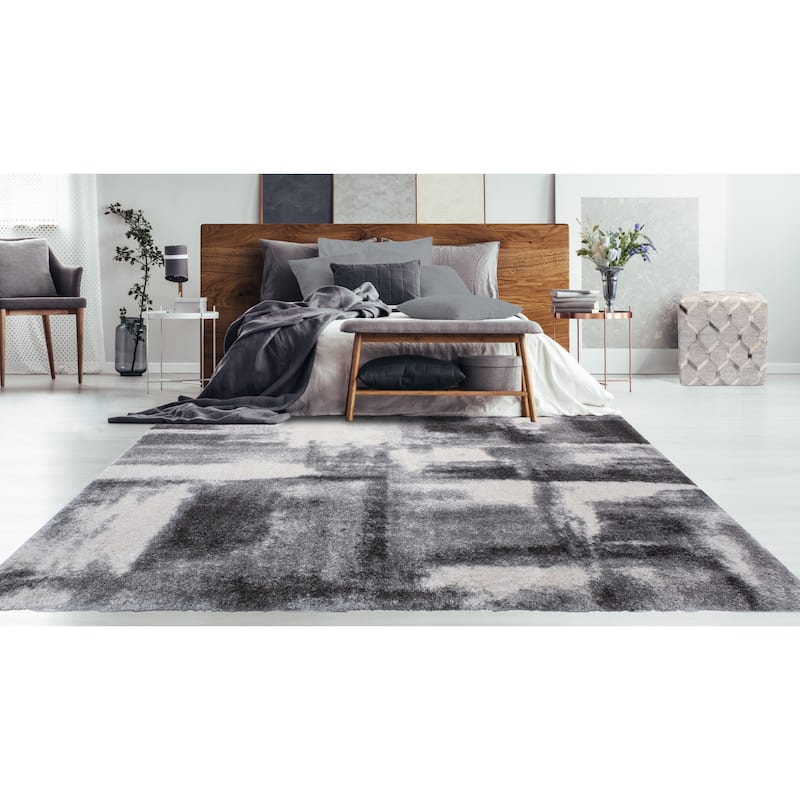 Noori Rug Lux Walsh Abstract Modern 2-inch Thick Shag Rug