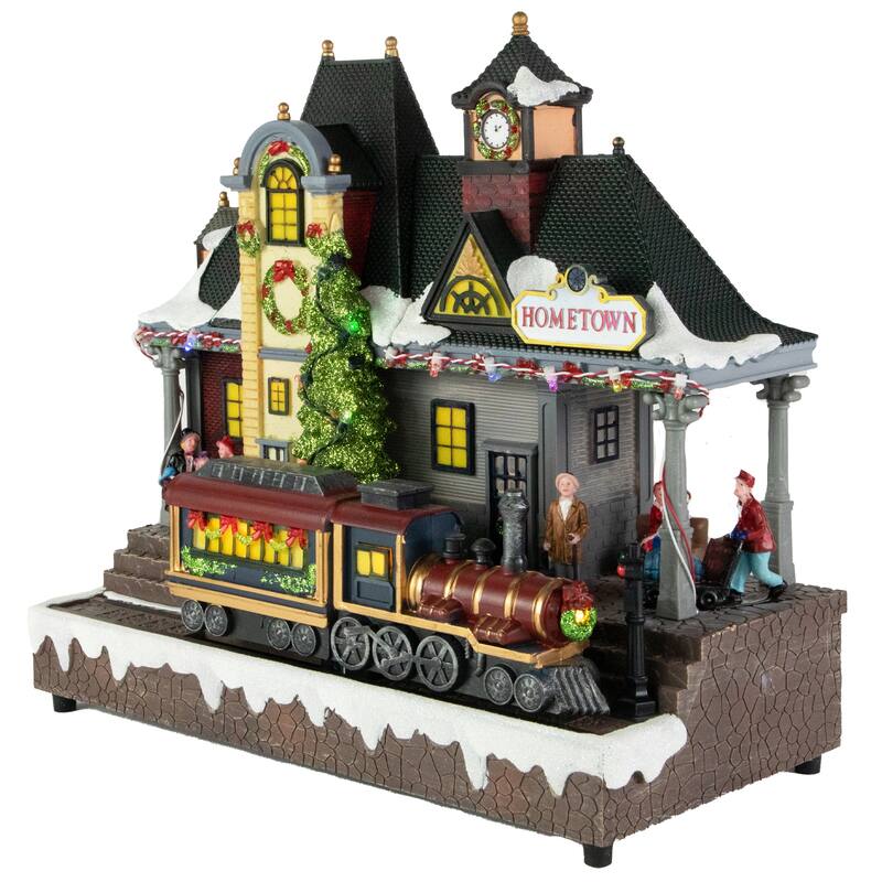 LED Lighted and Musical Christmas Train Village Display - 13"
