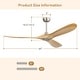 preview thumbnail 5 of 72, Sofucor 52''/60" Large Ceiling Fan without Lights, Remote Control and Reversible Motor Included, Smart Optinal