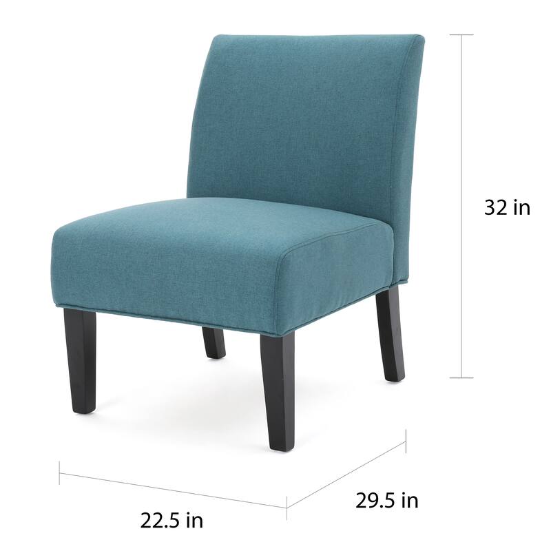 Kassi Contemporary Fabric Slipper Accent Chair by Christopher Knight Home - 22.50" L x 29.50" W x 32.00" H