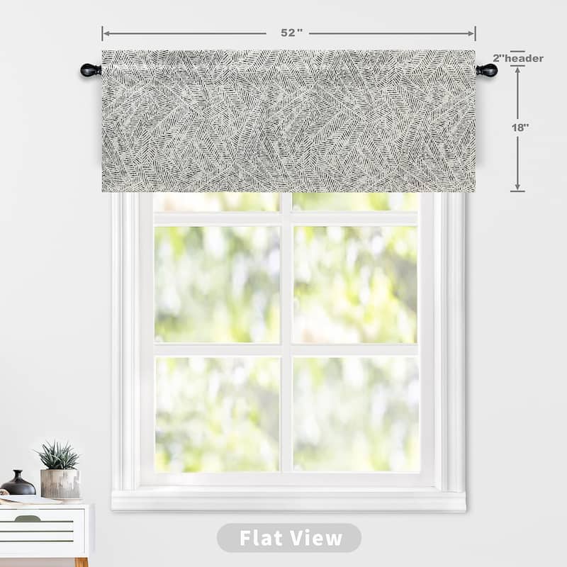 DriftAway Roman Linen Blend Blackout Valance