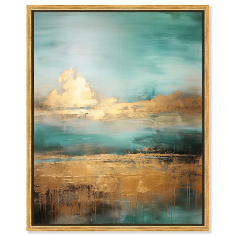 Cloudscape in Gold II Canvas by Art Remedy - Gold - 24" x 30"