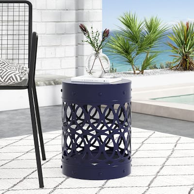 Mellie Outdoor Outdoor Metal Side Table by Christopher Knight Home