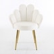 preview thumbnail 2 of 40, Scalloped Petal Velvet Accent Chair with Pillows