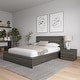 preview thumbnail 36 of 38, James 4-Piece Bedroom Set with Bed, Headboard, and 2 Nightstands