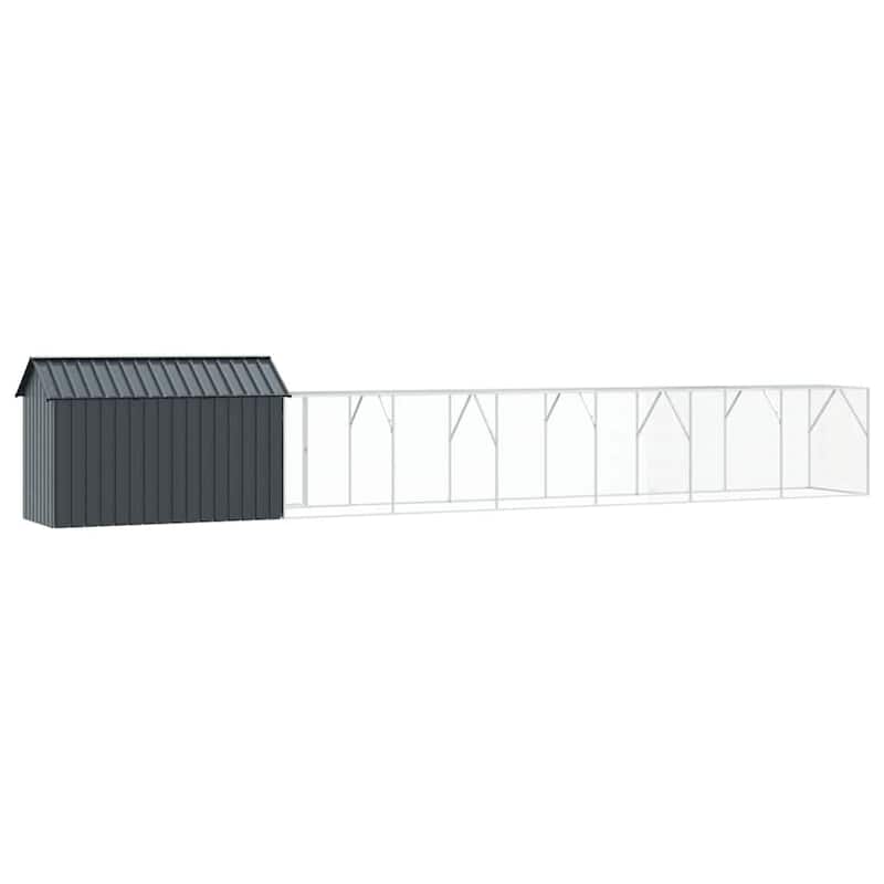 vidaXL Bird Cage Anthracite Galvanized steel