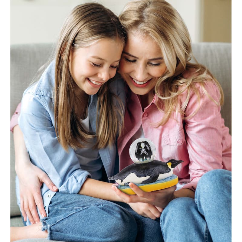 CoTa Global Penguin Snow Globe Figurine with Sparkling Glitter - 45mm - 5.2″Lx2.5″Wx3.5″H