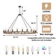 preview thumbnail 17 of 16, 54-inch Round Wagon Wheel 24-light Chandelier