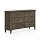 preview thumbnail 8 of 6, Furniture of America Lanister Transitional Warm Grey 48-inch Wide 6-Drawer Solid Wood Dresser