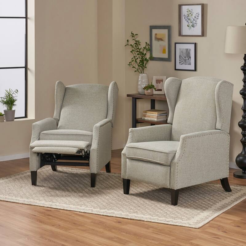 Wescott Contemporary Recliners (Set of 2) by Christopher Knight Home