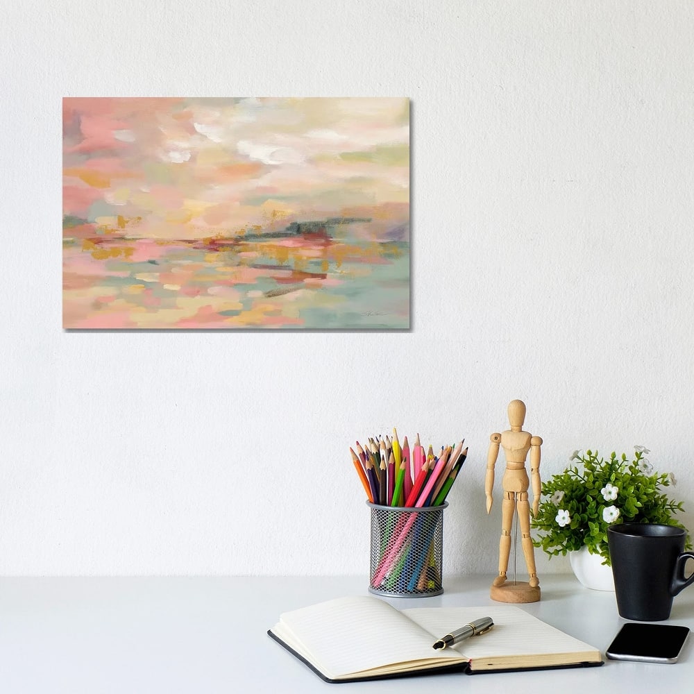 iCanvas "Pink Waves" by Silvia Vassileva Canvas Print