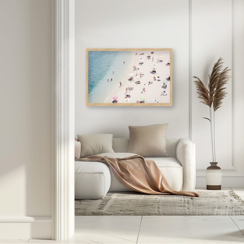 "Beach Life Italy 2" Framed Textured Wall Art