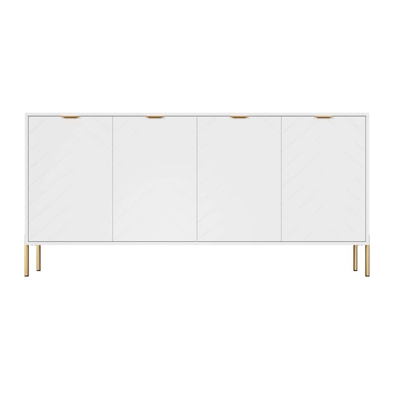 Clihome Modern 4-Door Buffets Sideboards