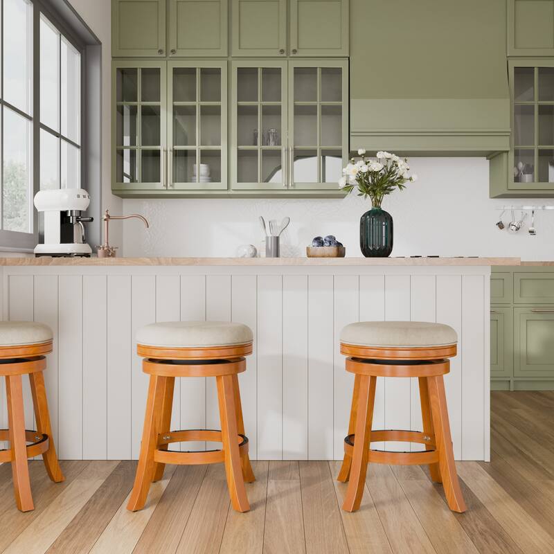 DTY Indoor Living Creede Backless Swivel Stool