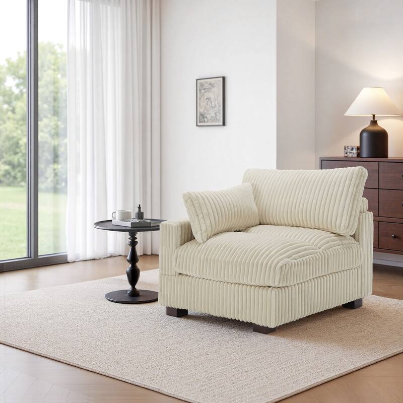 Cotton Flannel corner Sofa Armless Modular Sectional Sofa Seamless Combination