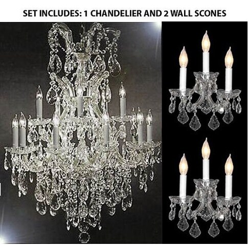 Chandelier and wall sconce sets new arrivals