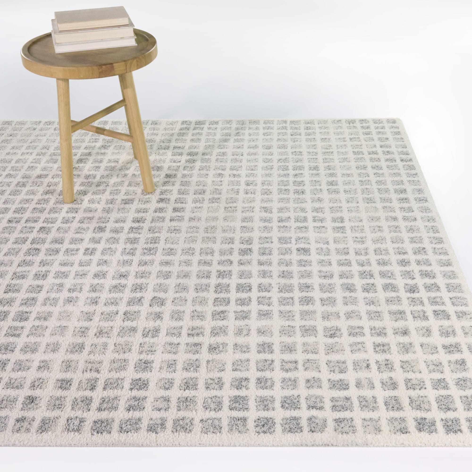 Ambrosius Scandinavian Grid Area Rug
