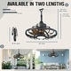 preview thumbnail 12 of 15, 20" Outdoor Ceiling Fan with Light, 6-Speed Reversible Motor, Waterproof Caged Fan for Patio, Gazebo, Kitchen.