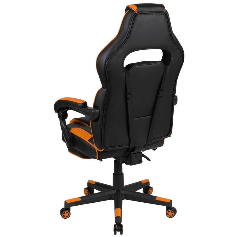 Ergonomic Gaming Chair -Recline Back/Arms, Footrest, Massaging Lumbar