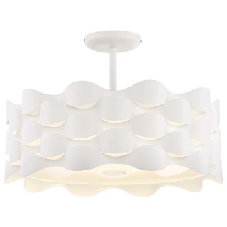 Kovacs LED 18" Wide Integrated LED Semi-Flush Drum Ceiling Fixture