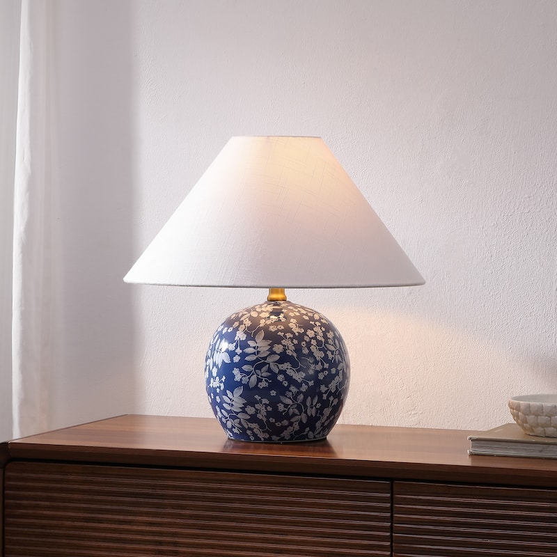 Felice 17.25" Ceramic Globe LED Table Lamp, By JONATHAN Y