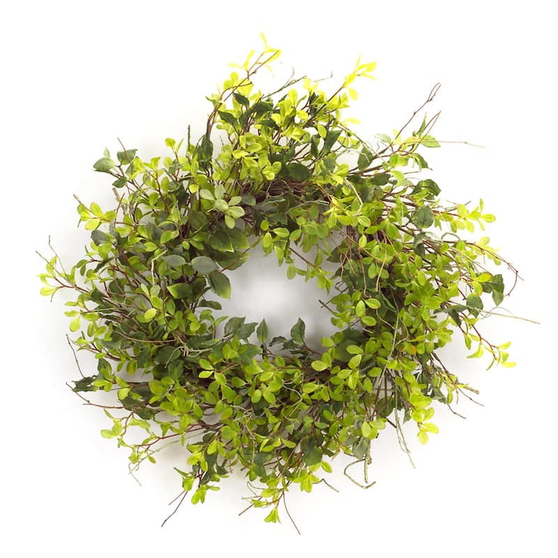 Oversized Mixed Foliage Twig Wreath 30"D