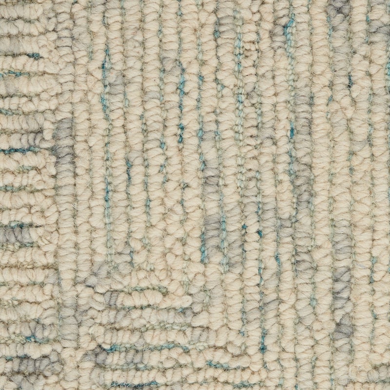 Nourison Vail Textured Modern Hand-tufted Looped Wool Area Rug