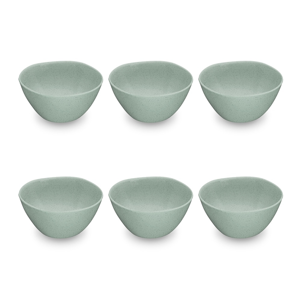 Abode Homewares by TarHong Organic Wheat PP Bowl, 5.9"/ 19 oz.Set of 6